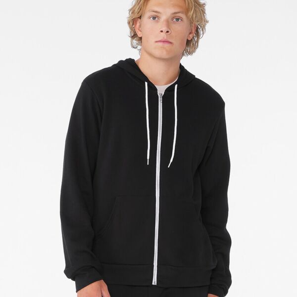 Unisex polycotton fleece full-zip hoodie Thumbnail